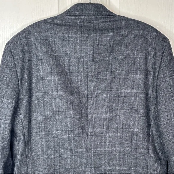 Jos. A Bank Sz 40 R W Gray Wool Two ButtonBlazer Sport Coat Suit Jacket